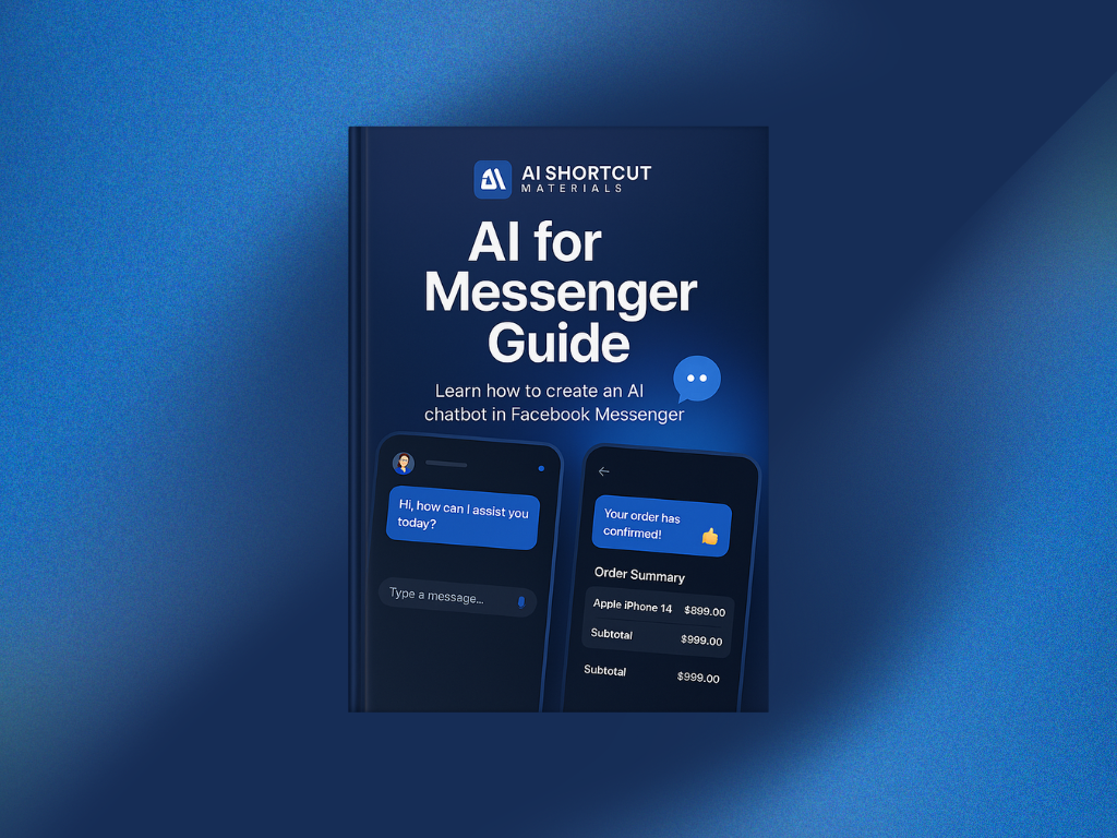 Ai for FB Messenger Guide - Practical Step by Step Easy to Follow eBook